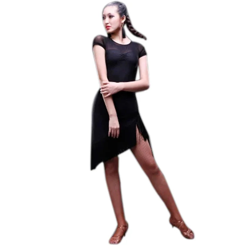 Latin Dance Fringe Skirt | Salsa & Tango | Wrap Tassel Mini