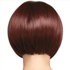 1920s Flapper Bob Wig | Short Straight | Black & Burgundy
