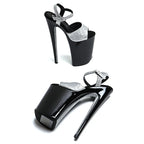 23cm Glitter Platform Sandals - Trendy Fashion Party Dance Heels