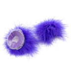 Faux Feather Pom-Pom Pasties | Fluffy Nipple Covers