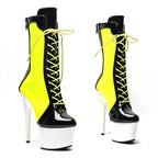 7-Inch Patent Ankle Boots - Lace-Up Dance Boots