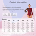 Metallic Color Block Leotard | Rhinestone | Long Sleeve