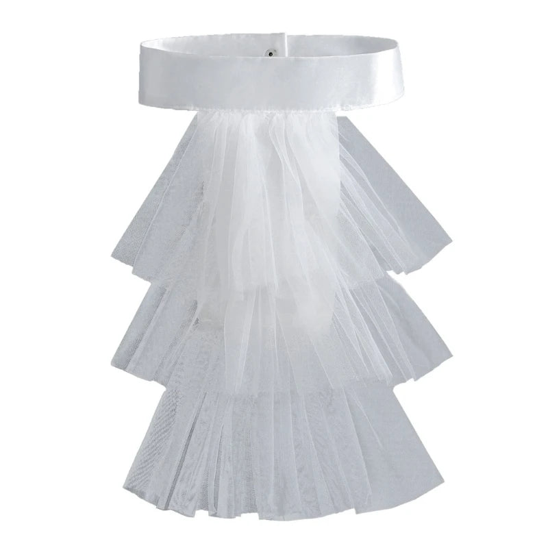 Victorian Ruffled Jabot Collar | Detachable | 3 Styles