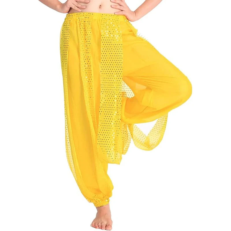 Belly Dance Pants | Sequin Chiffon