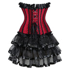 Gothic Overbust Corset | Skirt Options