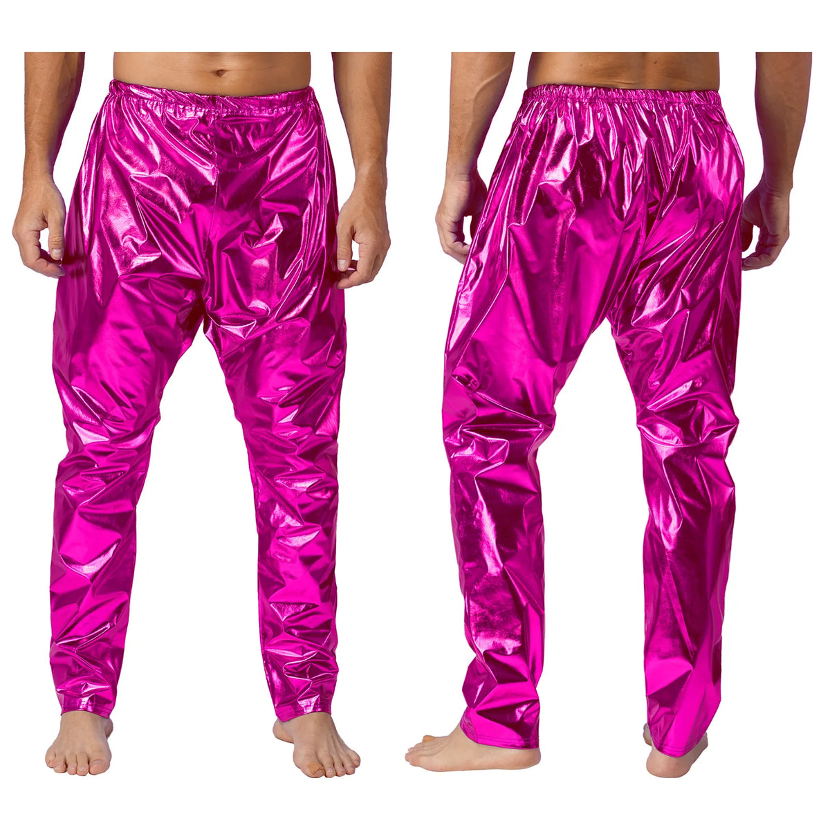 Men's Metallic Flare Pants | Jazz Dance | Shiny Finish