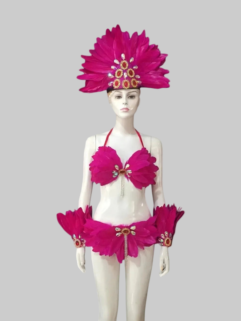 Angel Feather Wings & Headdress Set - Victoria's Secret Style Performance Costume