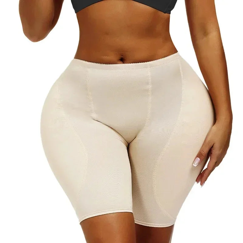 High-Waist Padded Hip Enhancer | Mesh Butt Lifter Shorts