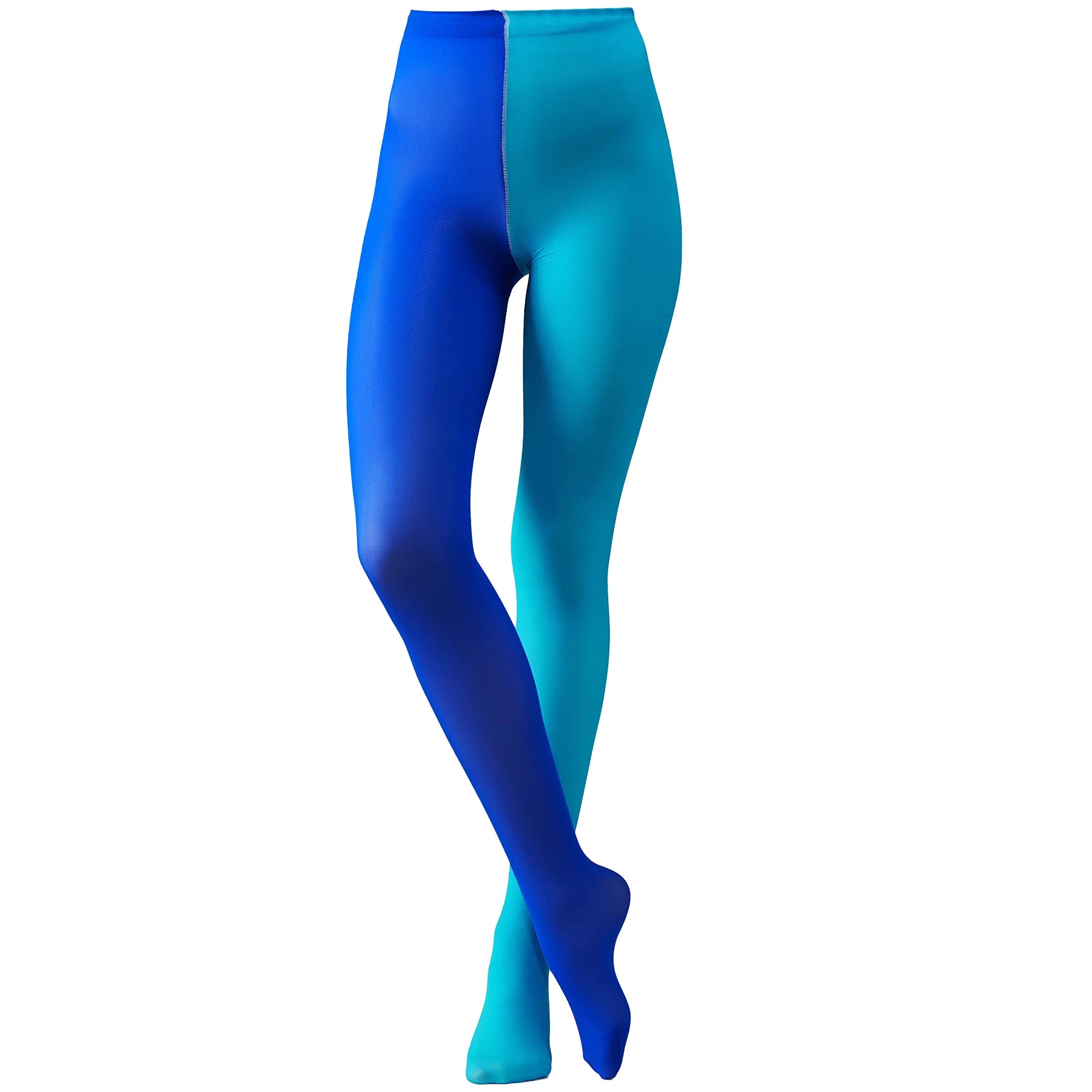 Two-Tone Colorblock Tights | Dopamine Colors | 27 Combos