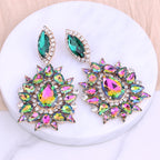 Rhinestone Drop Earrings | Clip or Pin
