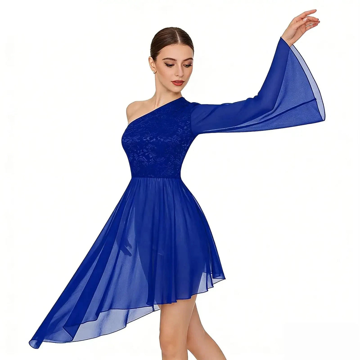 Lace Chiffon Praise Dance Overlay