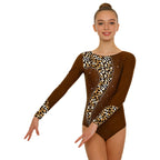 Rhinestone Long-Sleeve Leotard | Butterfly · Leopard · Snake · Starburst
