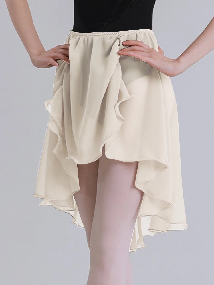 Chiffon Ballet Wrap Skirt | Lace-Up | One Size