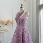 Luxury Beaded Halter Gown | Tulle A-Line | Floor-Length
