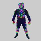 LED Robot Dance Suit - App-Controlled Performance Costume with RF Remote