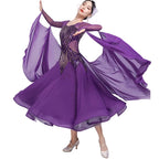 Ballroom Dance Dress | Sequin Glitter Mesh | S-3XL