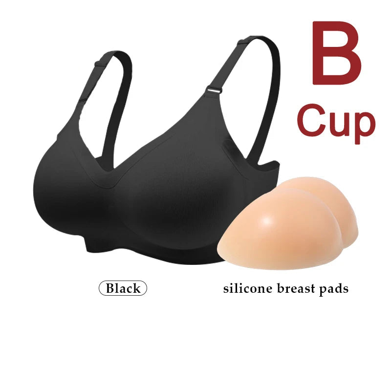 Silicone Breast Form Bra | Drag & Crossdress | B–E Cup