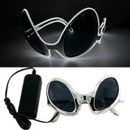 LED Light-Up Rave Glasses & Gloves | Cyberpunk Festival Eyewear