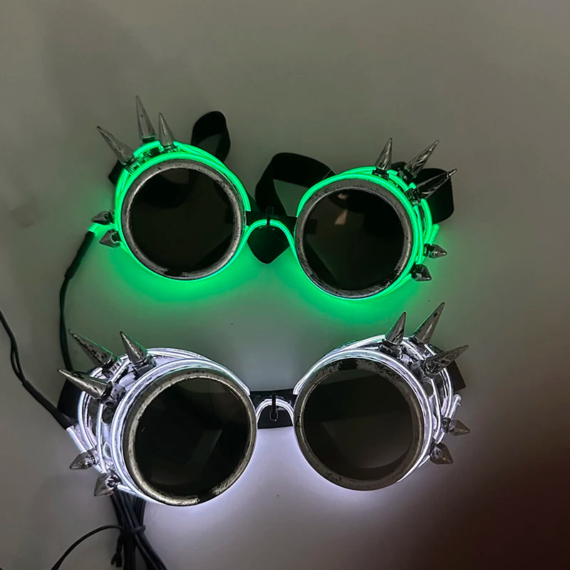 EL Wire Glow Glasses | LED Neon Goggles | 22 Colors