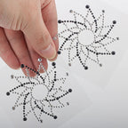 Swirl Rhinestone Nipple Pasties | Transparent | One Size