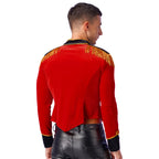 Ringmaster Velvet Jacket | Gold Braid | Circus Costume