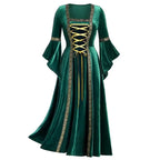 Medieval Lace-Up Gown | Long Sleeve | Floor-Length