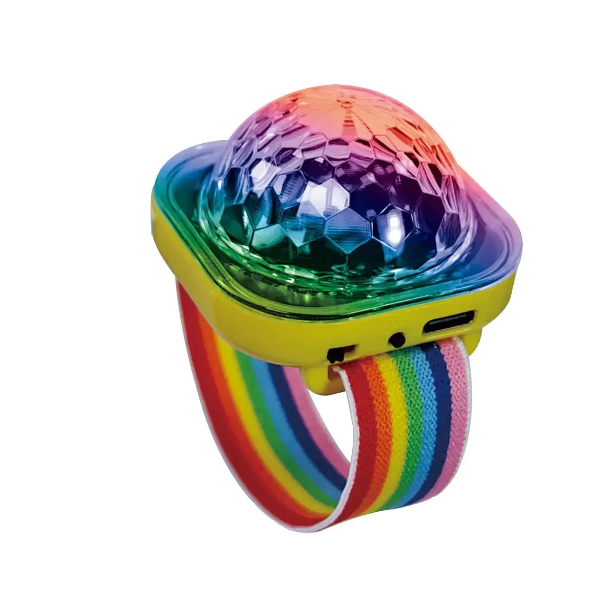 LED Disco Ball Wristband | Sound-Activated Rave Light