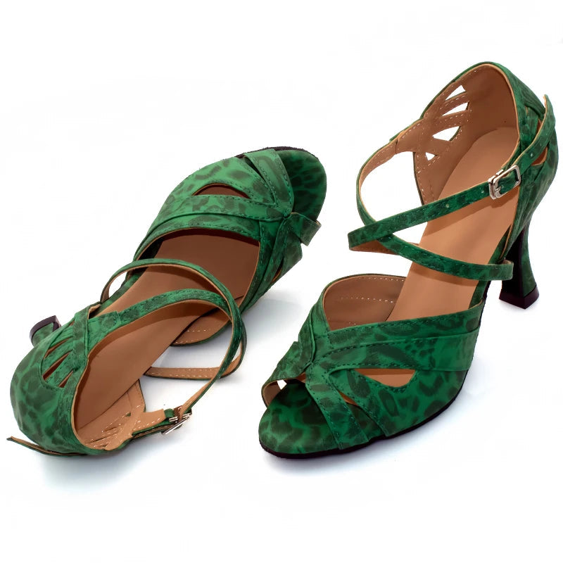 Latin Ballroom Dance Heels | Cuban Heel | Multi-Color