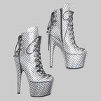 17CM Platform Ankle Boots - 7 Inch High Heel Pole Dance Boots