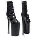 26CM Platform Ankle Boots - Extreme 10 Inch High Heel Pole Dance Boots
