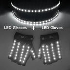 LED Light-Up Rave Glasses & Gloves | Cyberpunk Festival Eyewear
