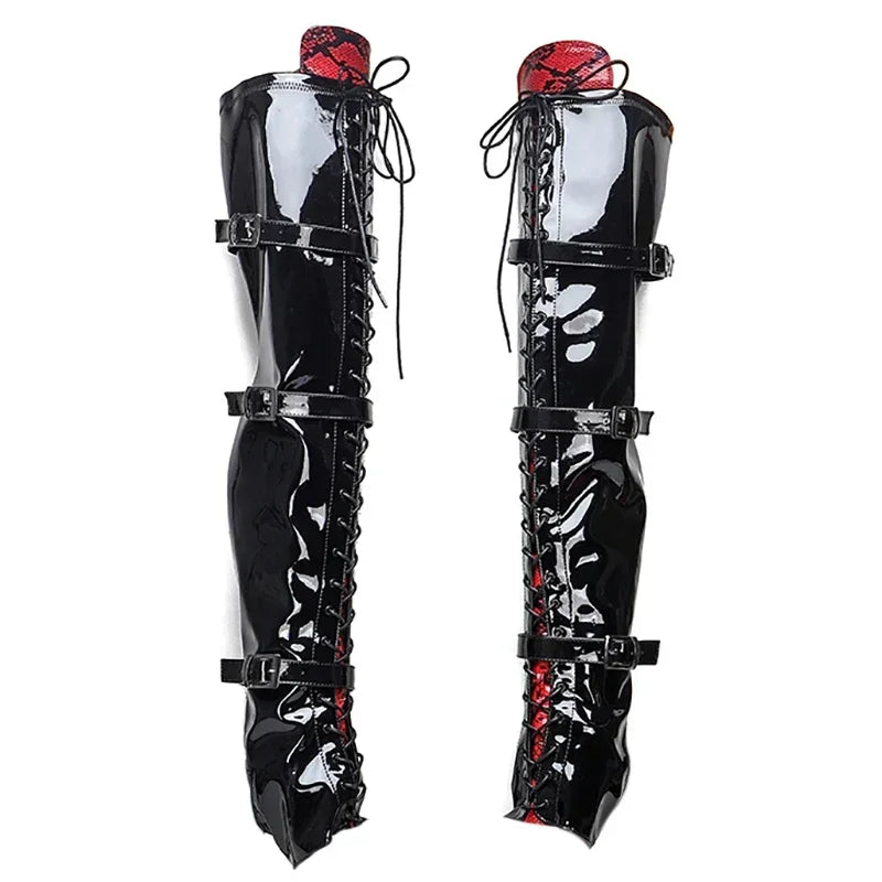 8-Inch Clear Platform Shoe Protectors - Boot Covers for Heels