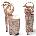 9-Inch Patent Platform Sandals - High Heel Dance Shoes