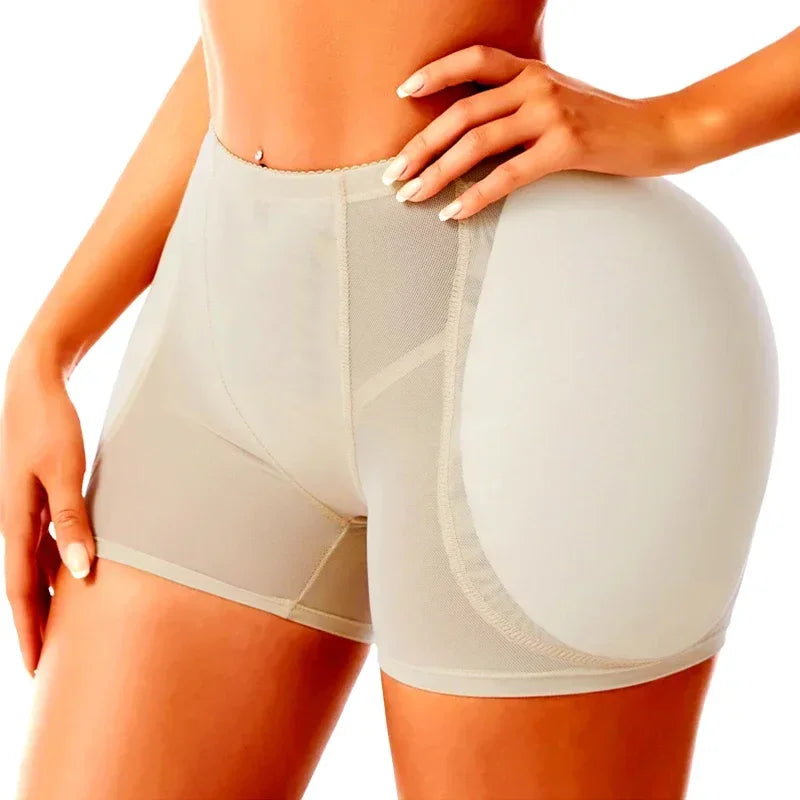 High-Waist Padded Hip Enhancer | Mesh Butt Lifter Shorts