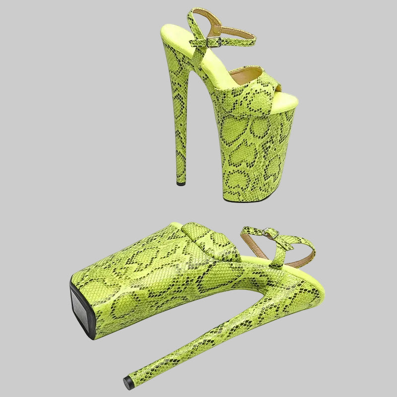 Suede 10-Inch Platform Pole Dance Heels