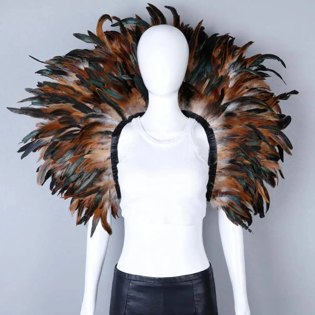 Feather Shoulder Cape | Dramatic Shrug | 13 Colors