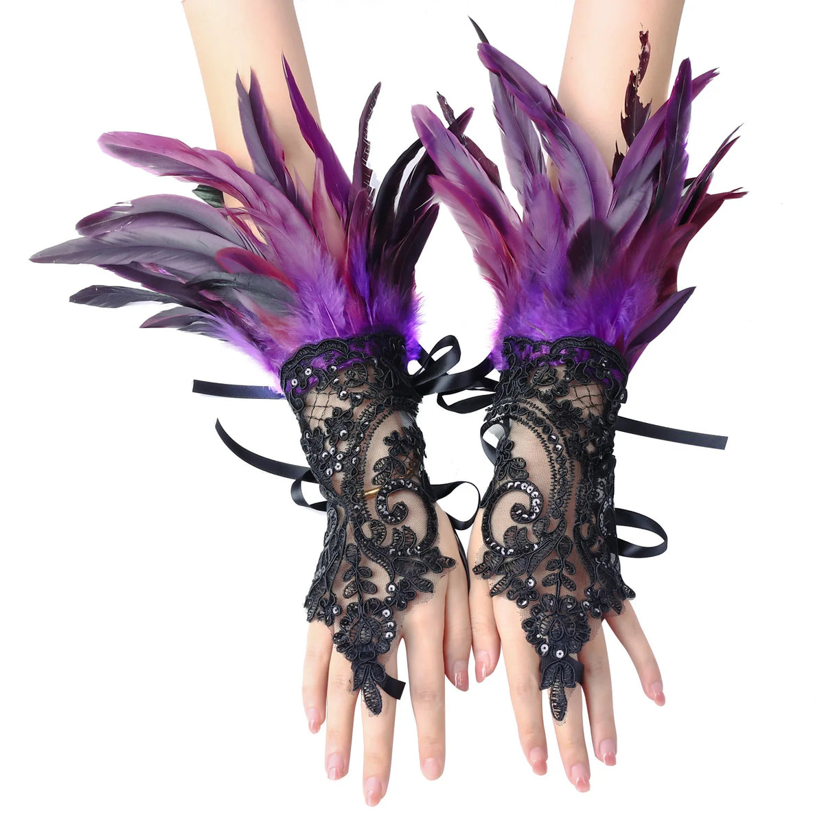 Feather Wrist Cuffs | Stage Accessory