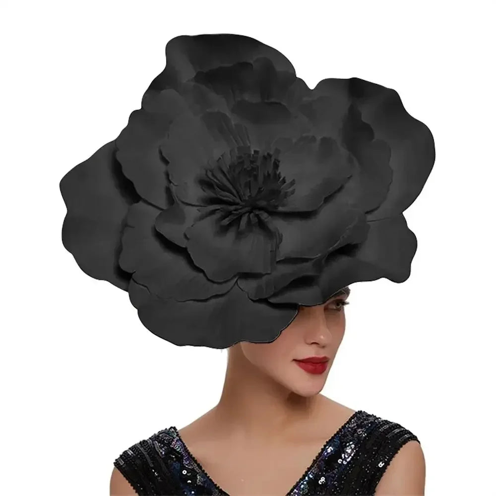 Oversized Rose Fascinator Headband | 40cm | Showgirl | 19 Colors