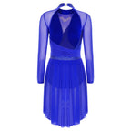 Aurora Rhinestone Lyrical Dance Leotard Dress