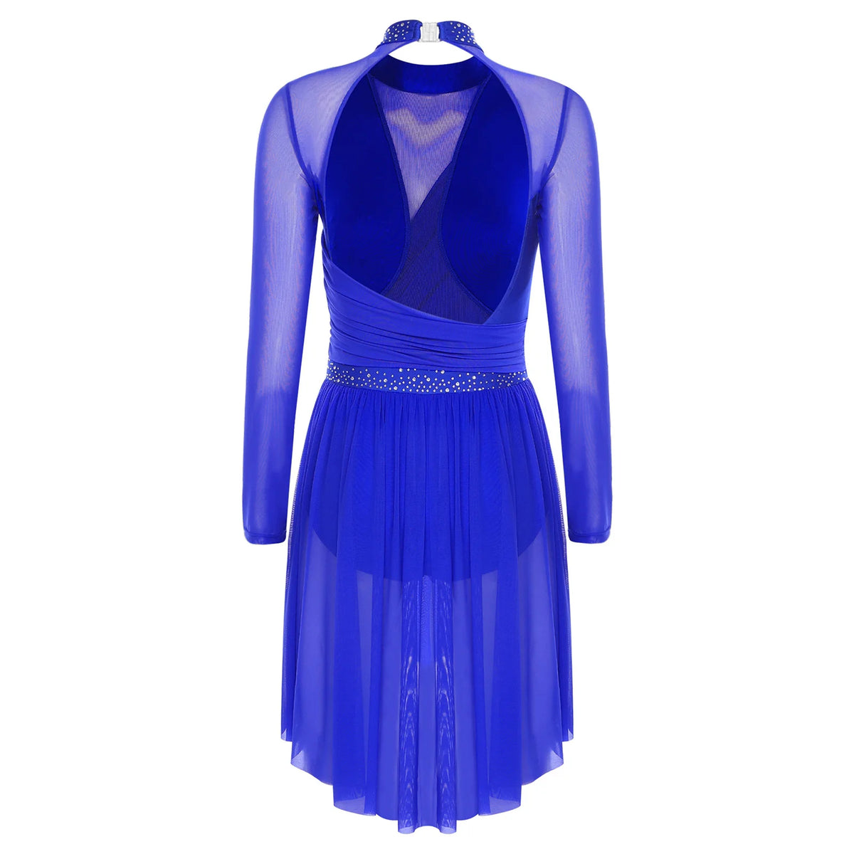 Aurora Rhinestone Lyrical Dance Leotard Dress