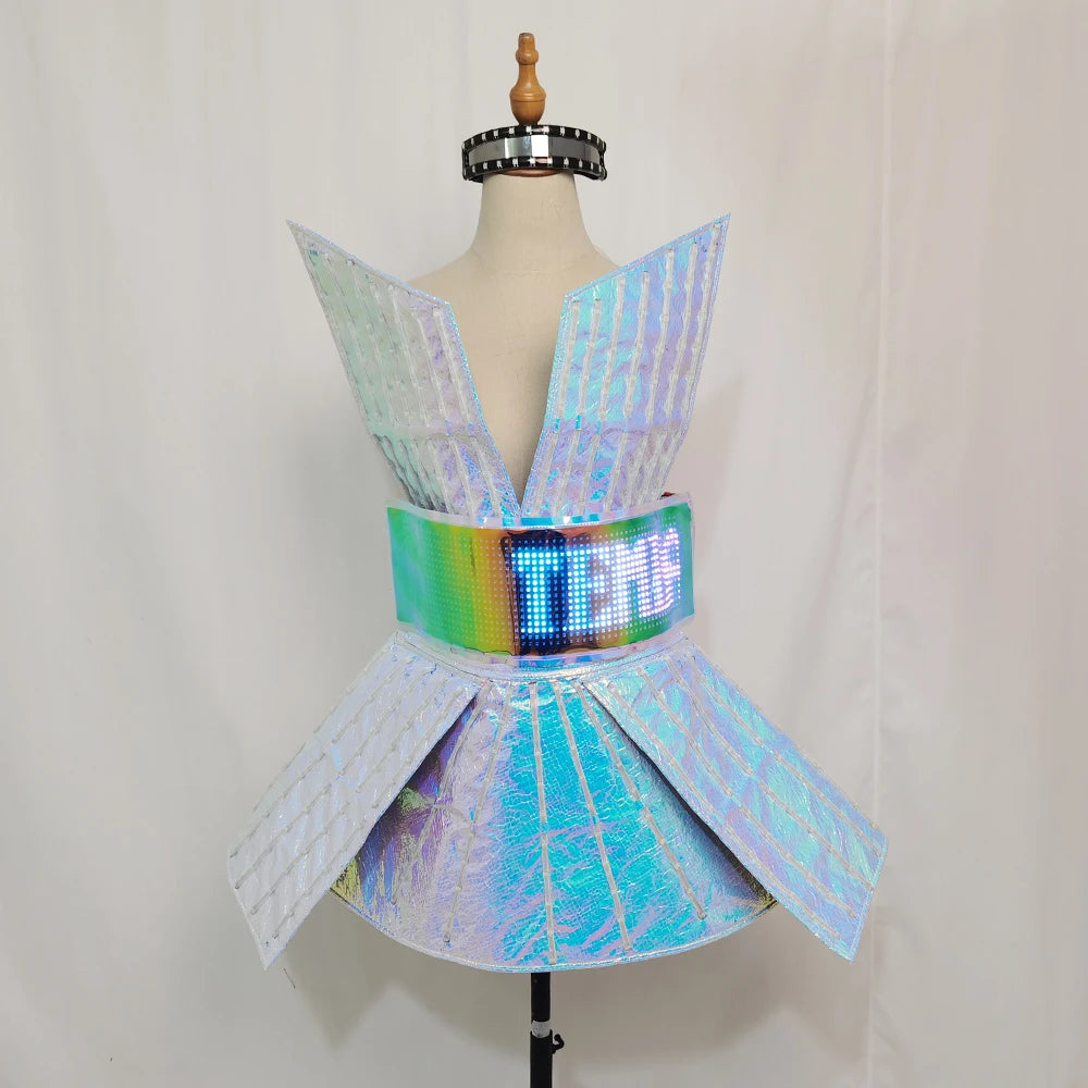 LED Pixel Robot Gogo Dress | Programmable Light Costume