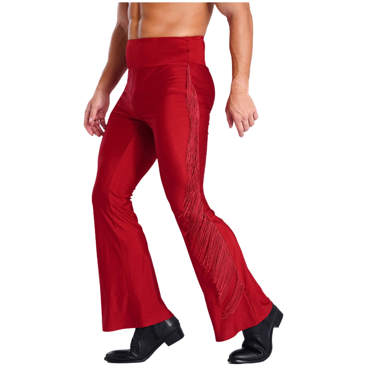 Men's Fringe Pants | High-Waist Flares