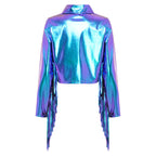 Metallic Fringe Stage Jacket | Cropped