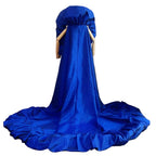 Ruffled Taffeta Cape | Drag Pageant Cloak | High Collar | 230cm