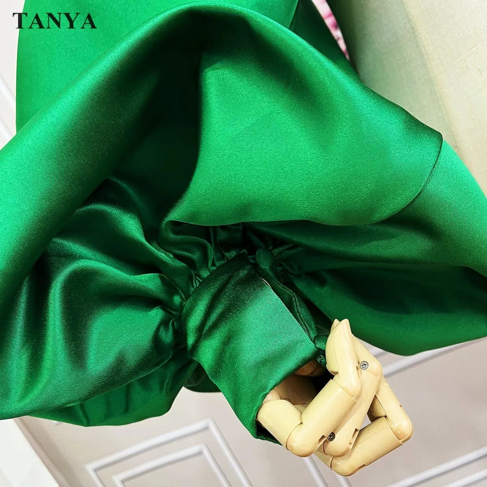 Satin Bolero | Puffy Sleeves & High Neck | Pageant & Stage