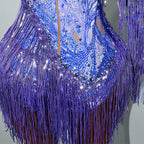 Luxe Rhythm Fringe & Rhinestone Performance Set — Multi‑Color Variants (One Size Fits S–XL)