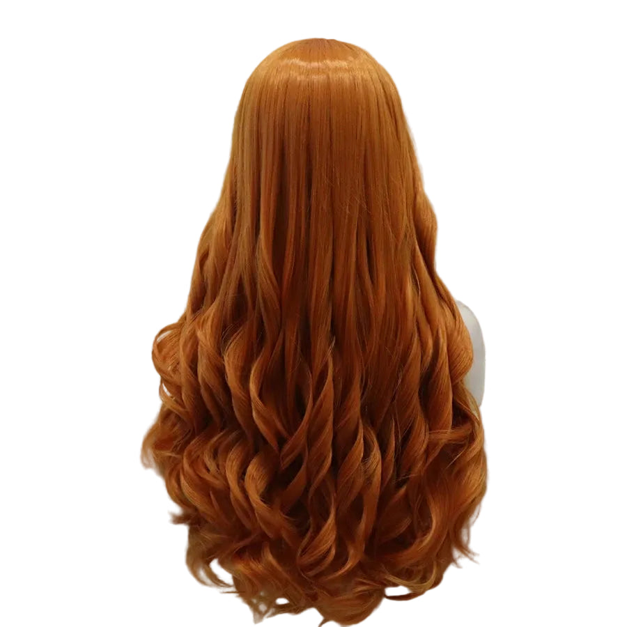 28" Ginger Body Wave Lace Front Wig – Fiery Long Length