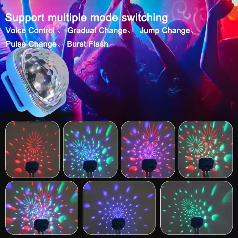 LED Disco Ball Wristband | Sound-Activated Rave Light