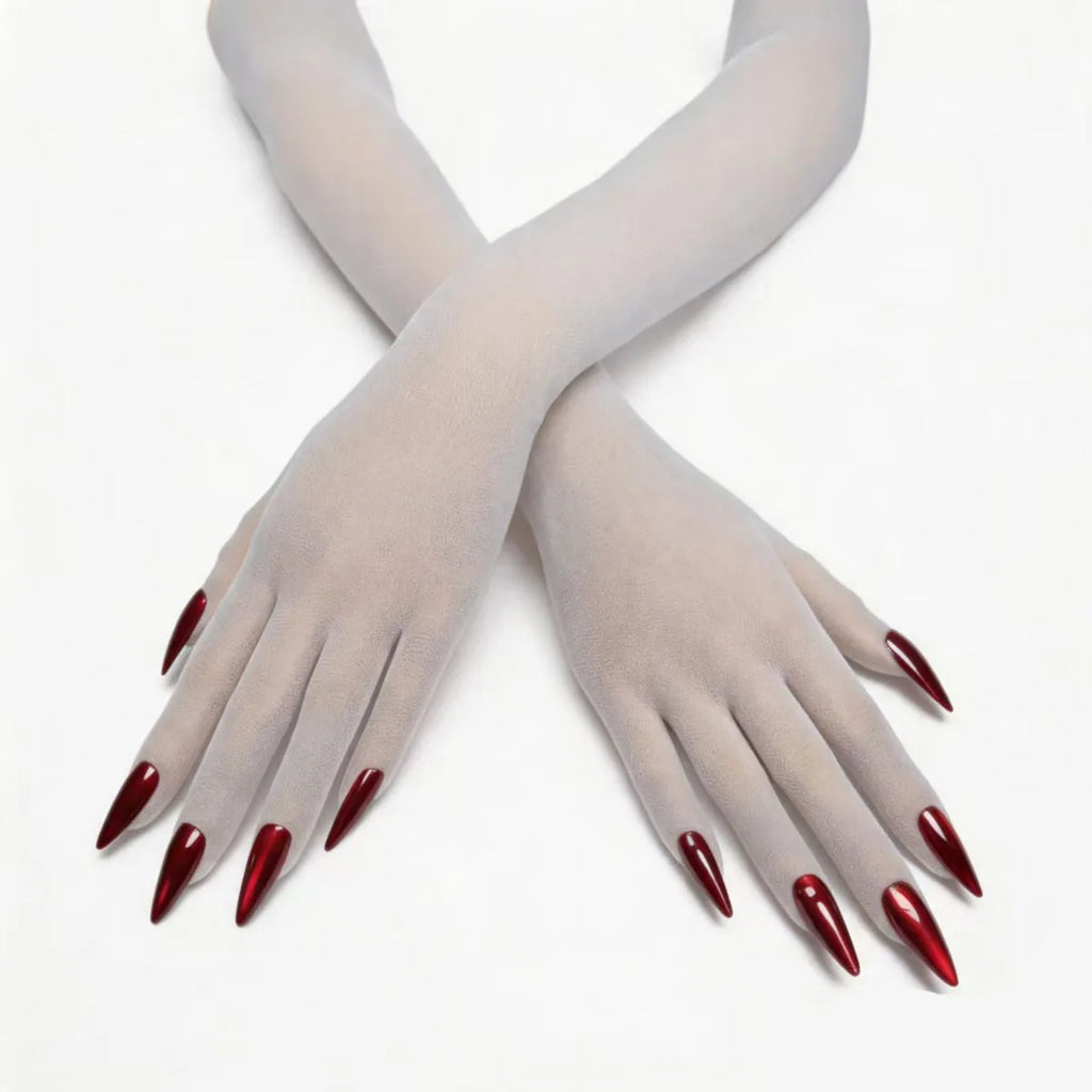 Sheer Nail-Effect Gloves | Stage