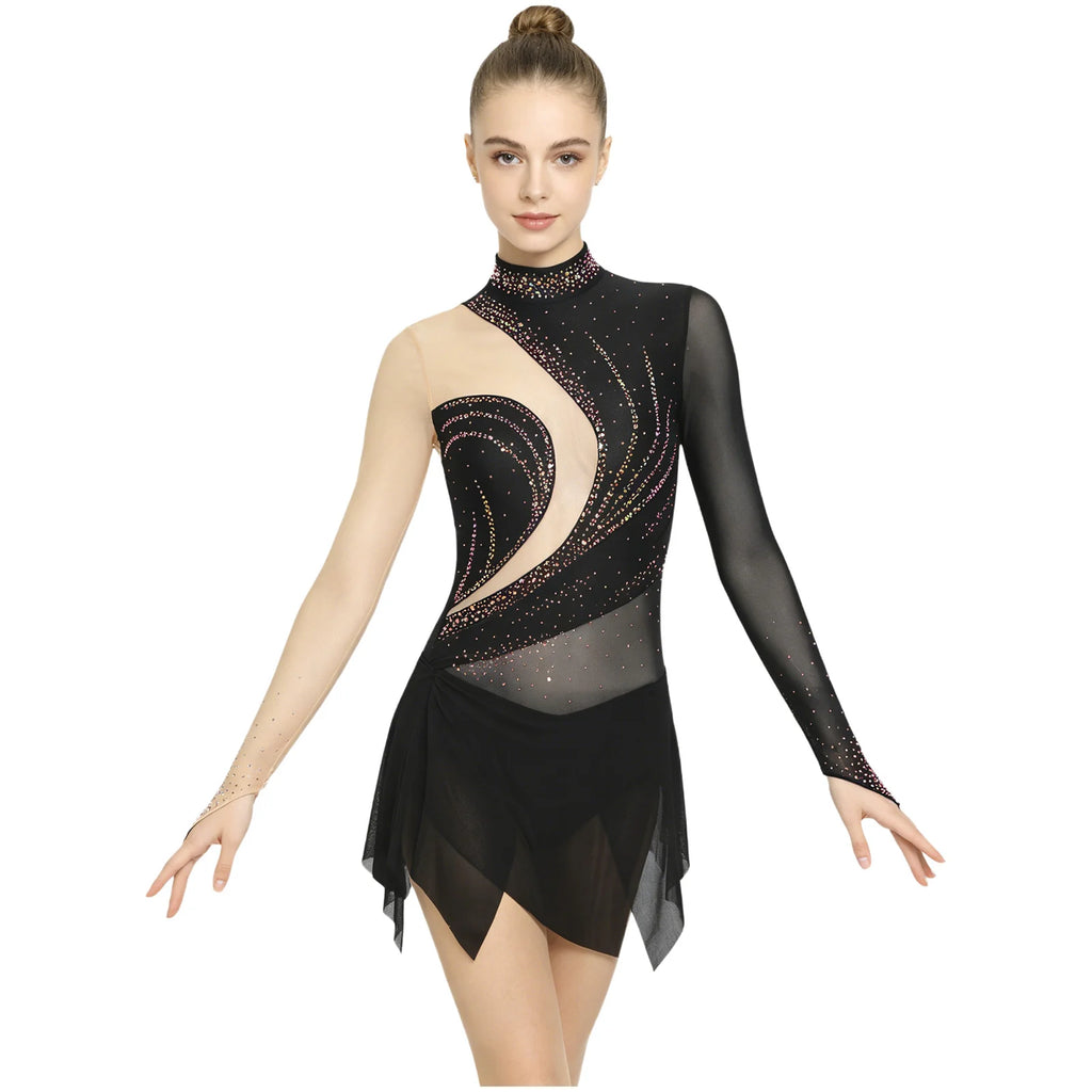 Starlight Rhinestone Dance Leotard Dress